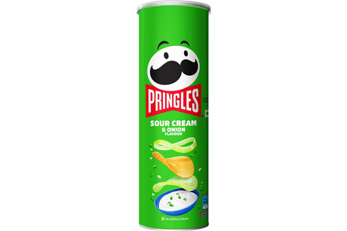 Pringles Sour Cream and Onion Flavour Chips  (107 g)