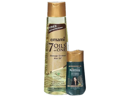 Emami 7 Oils in One + Kesh King