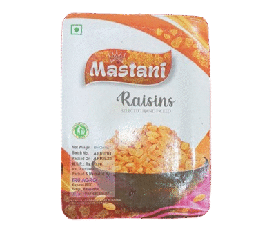 Mastani Raisins 80gms