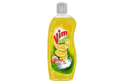 Vim Dishwash Liquid Gel Lemon, With Lemon Fragrance, Leaves No Residue, Grease Cleaner For All Utensils, 500 ml Bottle