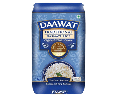 Daawat Traditional Basmati Rice 1kg