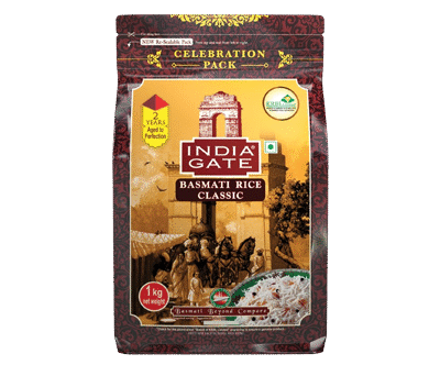 India Gate Pure Basmati Rice Classic 1kg