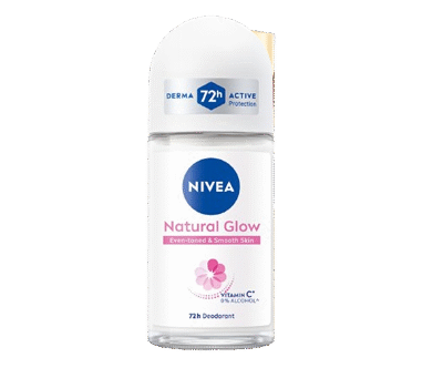 NiveaNatural Glow Deodorant Roll On 25ml