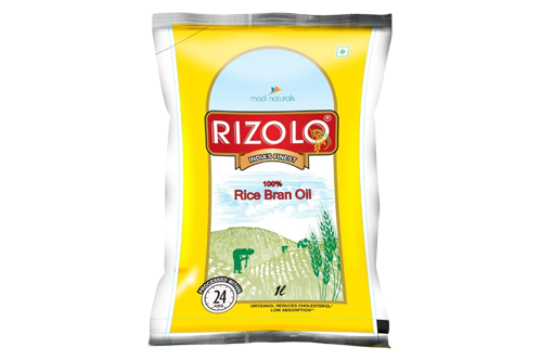 Rizolo India’s Premium Rice Bran Oil 1L Pouch