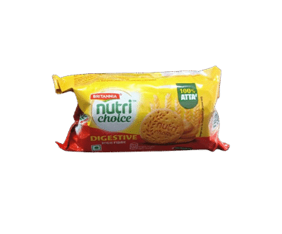 Britannia Nutri Choice, DIgestive High Fibre 100% atta 91.7g