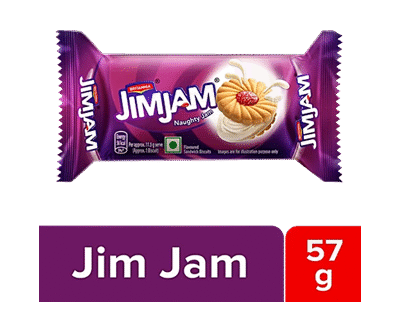 Britannia JimJam Naughty Jam Biscuits 57g