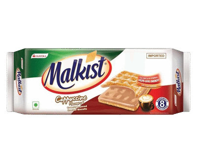 Malkist Cappuccino Flavoured Crunchy Layered Cracker Biscuits 144g