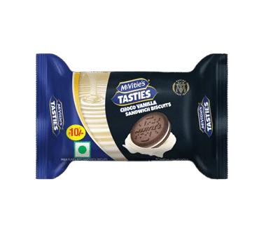 McVities Tasties Choco Vanilla Sandwich Biscuts 40.4g