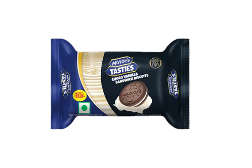 McVities Tasties Choco Vanilla Sandwich Biscuts 40.4g