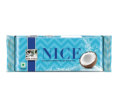 Bisk Farm NICE Coconut Biscuits Sprinkled with sugar for extra taste 150g
