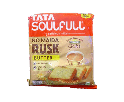 Tata Rusk Butter | No Maida, no Trans Fat, Crunchy Bite 183g