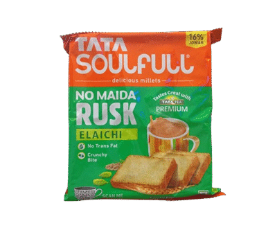 Tata Rusk Elaichi | No Maida, no Trans Fat, Crunchy Bite 183g