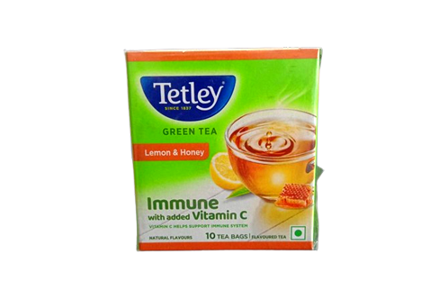 Tetley Green Tea – Lemon & Honey- Immune with added Vitamin C – 10 Tea Bags