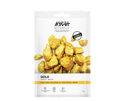 Nykaa Naturals Skin Secrets | Gold Sheet Mask