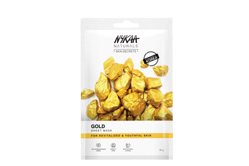 Nykaa Naturals Skin Secrets | Gold Sheet Mask