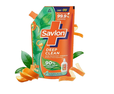 Savlone Deep Clean 625ml | Germ Protection* Handwash Protects From Supbugs, Protects From+'' 99.9% Germs  Natural Origin Ingredients# 90%